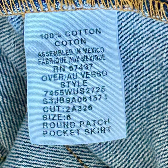 Polo Jeans Co. Ralph Lauren Skirt Womens Size 6 Blue Denim Maxi Front Slit - Picture 3 of 8